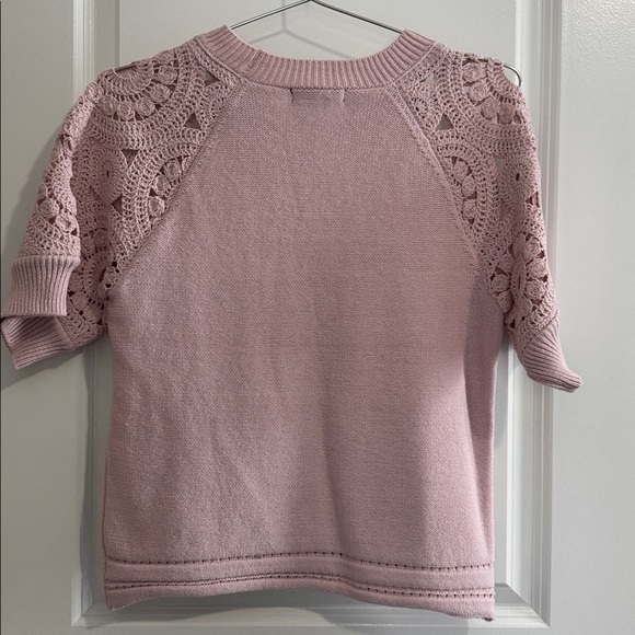 62. Design History- Pink Crochet Sleeves - Picture 5 of 6